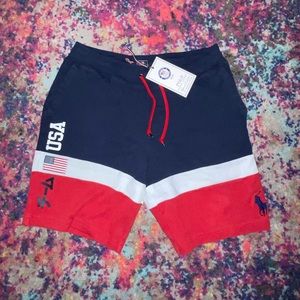 Polo Ralph Lauren NWT Big Pony Olympics Team USA Shorts Men’s Size Medium